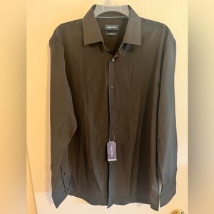 (NWT) NAUTICA Black Dress Shirt